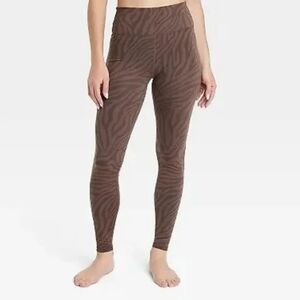 All In Motion Leggings Espresso Brushed Sculpt High-Rise Size XXL NEW NWT